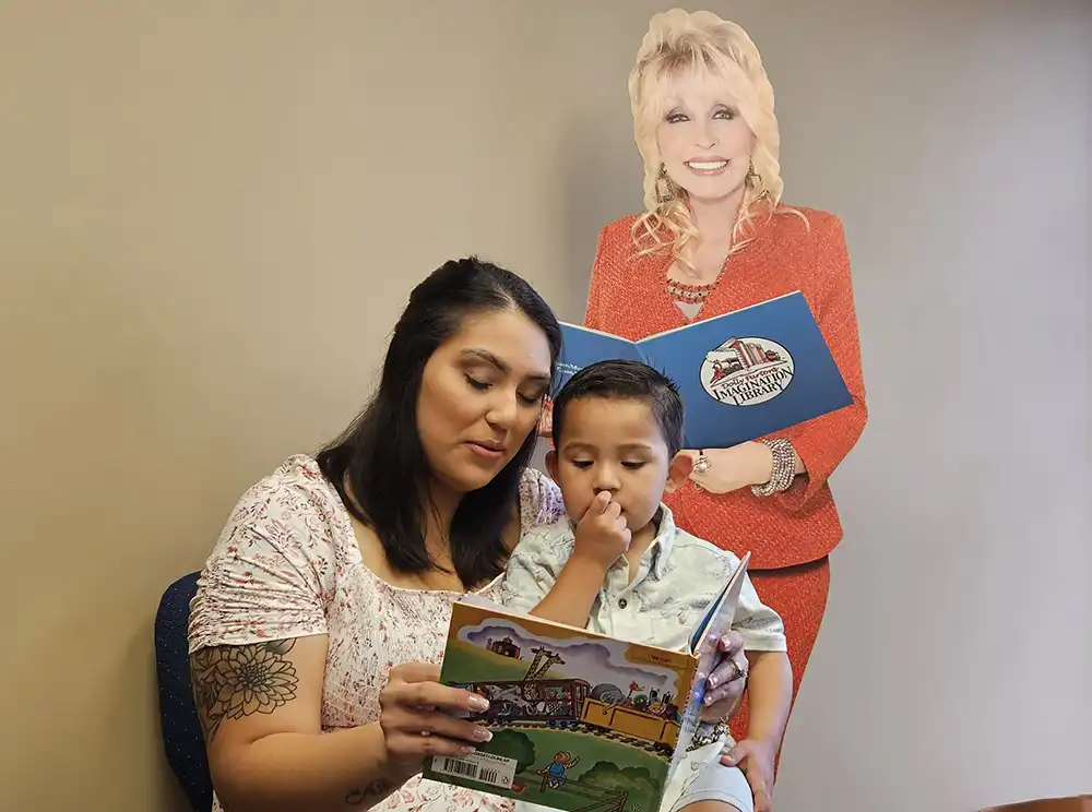 Reading with Dolly